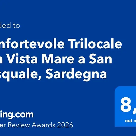 Confortevole Trilocale Con Vista Mare A San Pasquale, Sardegna San Pasquale